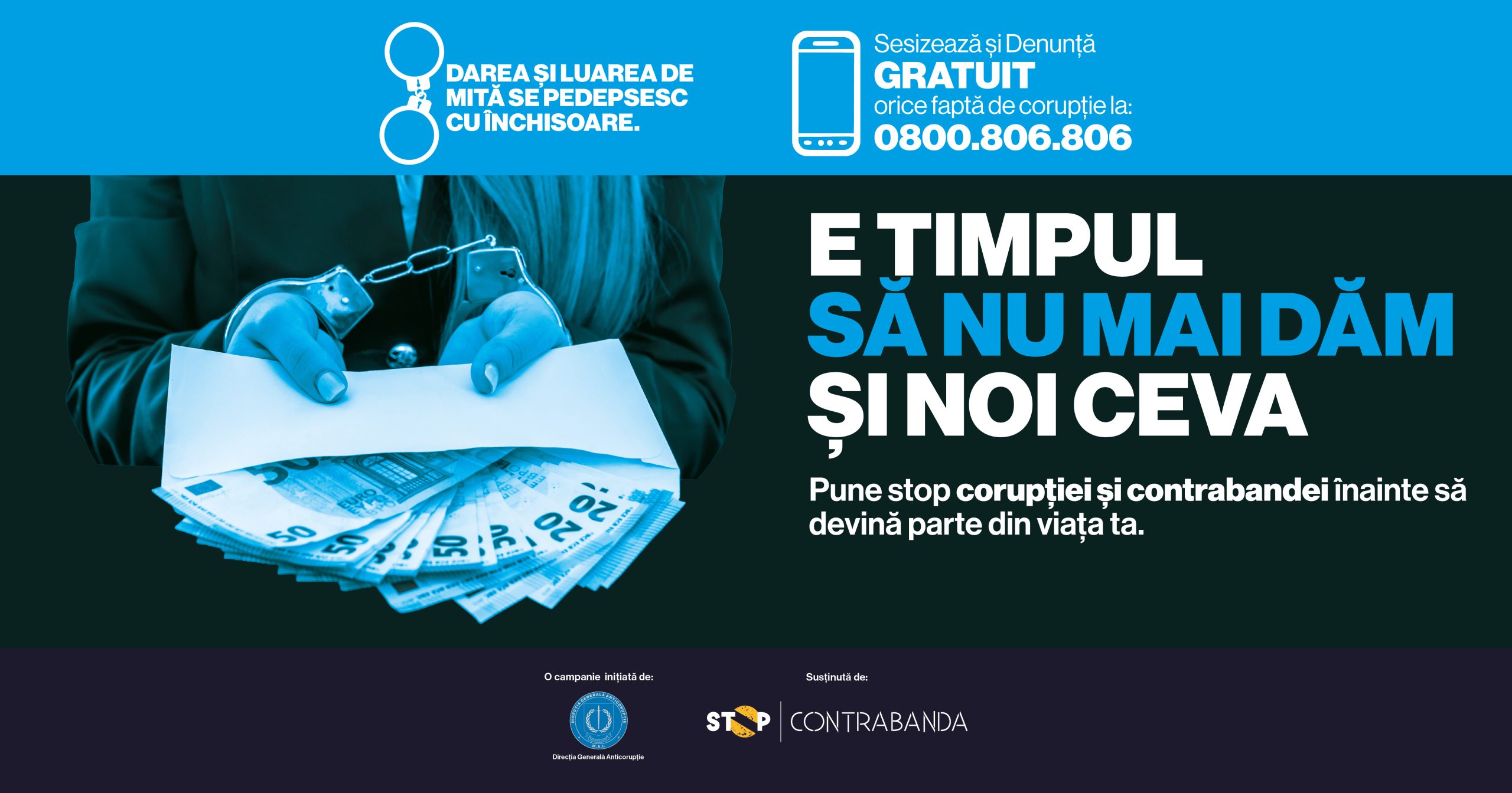 Lansarea campaniei naționale de prevenire a corupției: „E timpul să nu mai dăm și noi ceva”