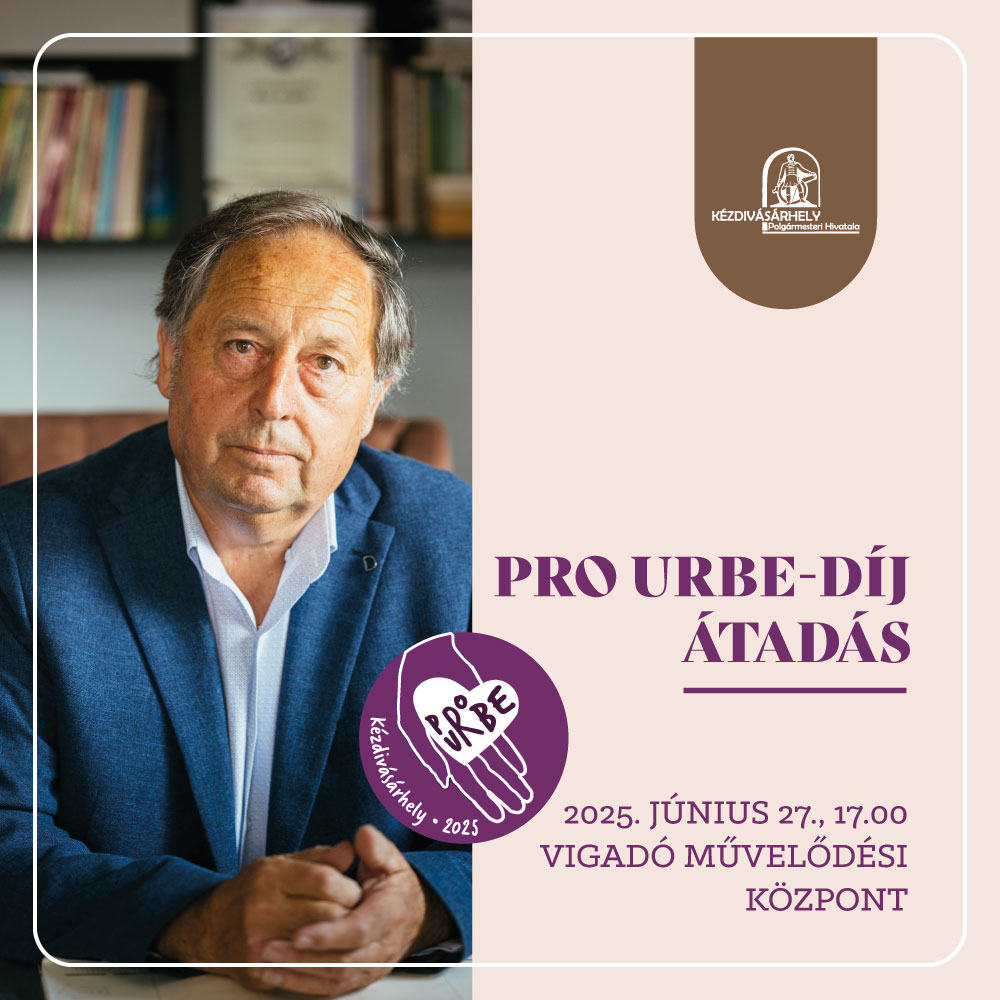 Dr. Mucsi Mihály kapja 2025-ben a Pro Urbe díjat