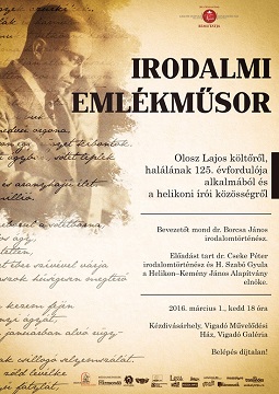 Irodalmi emlékműsor