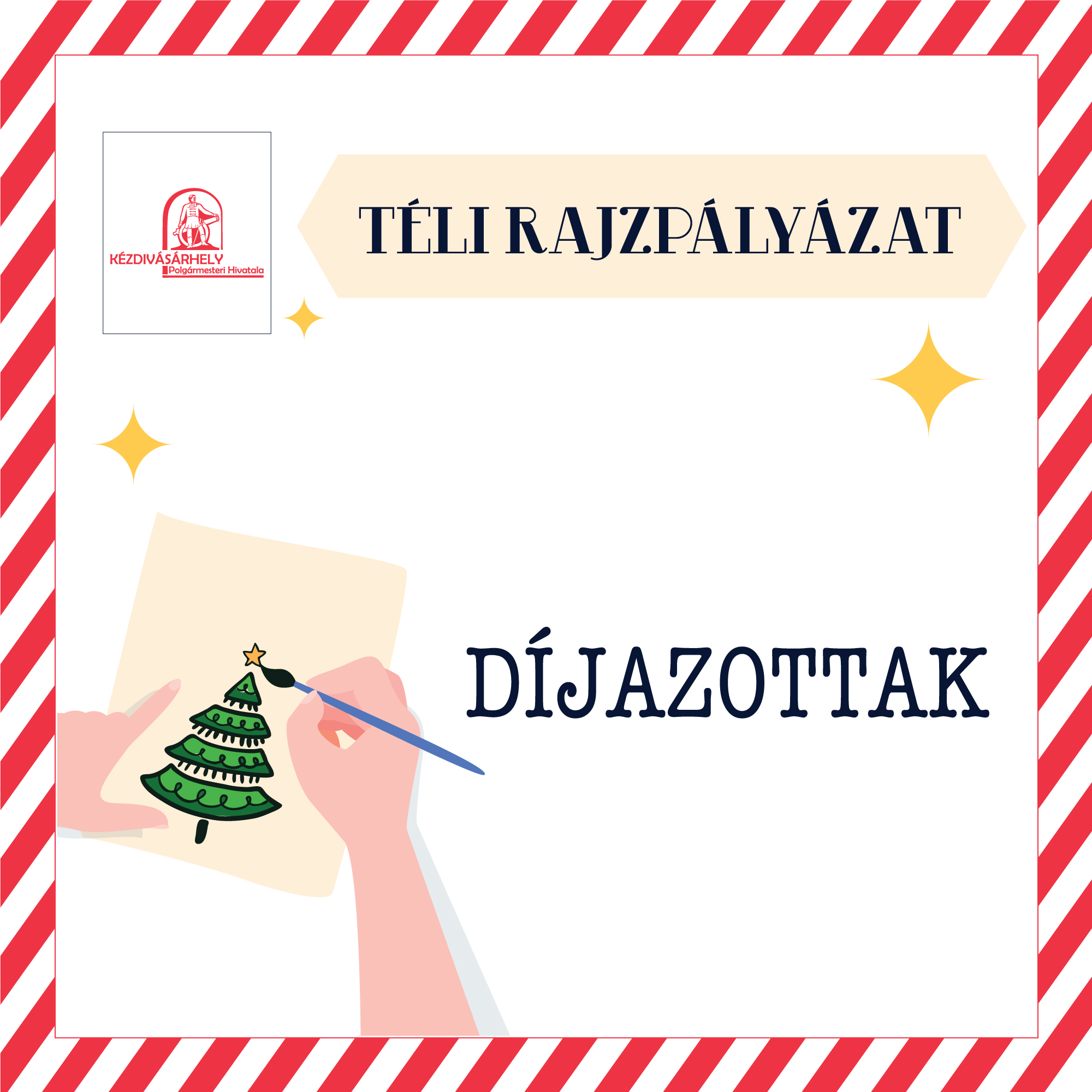 Gyönyörű rajzok díszítik idén is az önkormányzat köszöntőit